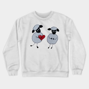 Two sheep in love Crewneck Sweatshirt